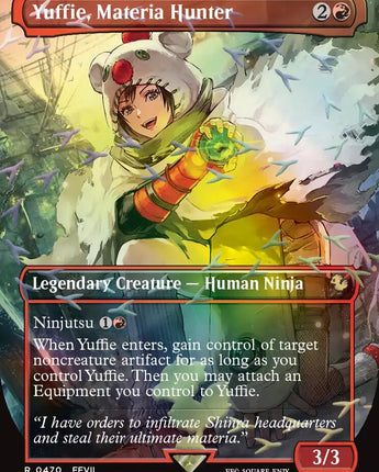 Yuffie, Materia Hunter (Borderless) (Chocobo Track Foil)