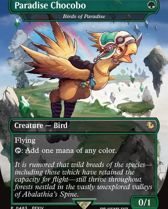 Paradise Chocobo - Birds of Paradise (Borderless)