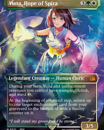 Yuna, Hope of Spira (Borderless) (Chocobo Track Foil)