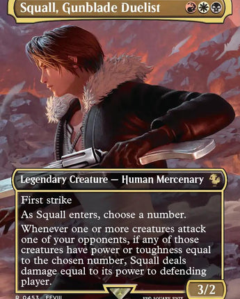 Squall, Gunblade Duelist (Borderless)