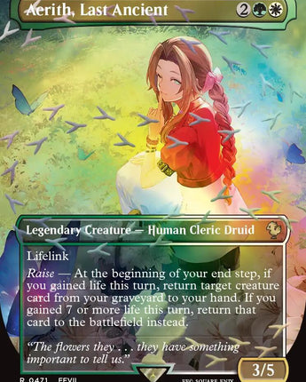 Aerith, Last Ancient (Borderless) (Chocobo Track Foil)