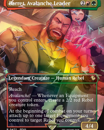 Barret, Avalanche Leader (Borderless) (Chocobo Track Foil)