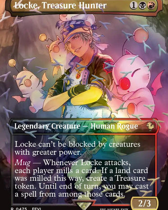 Locke, Treasure Hunter (Borderless) (Chocobo Track Foil)