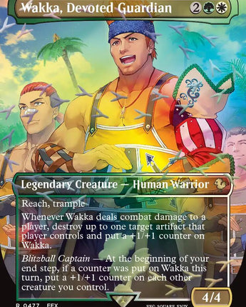Wakka, Devoted Guardian (Borderless) (Chocobo Track Foil)