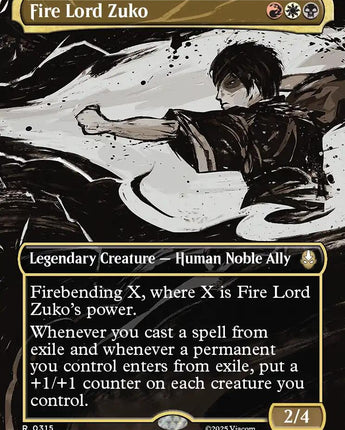 Fire Lord Zuko (Borderless)