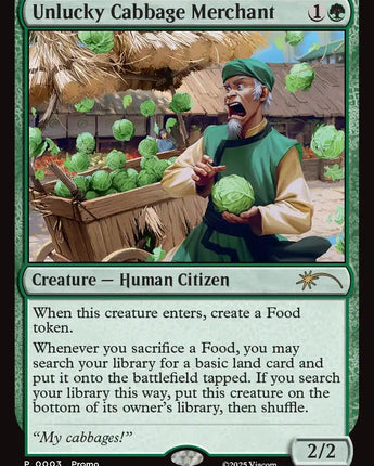 Unlucky Cabbage Merchant