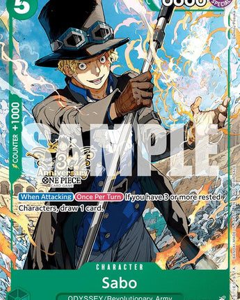 Sabo - OP09-027 (3rd Anniversary Tournament 3 Brothers Pack)