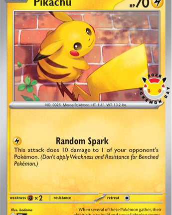 Pikachu (Pokemon Day 2026)