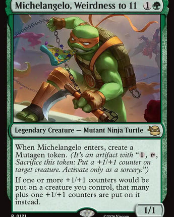 Michelangelo, Weirdness to 11