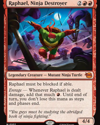 Raphael, Ninja Destroyer