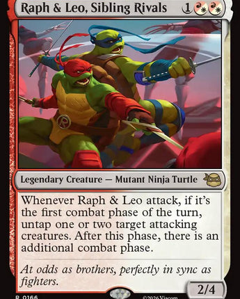 Raph & Leo, Sibling Rivals