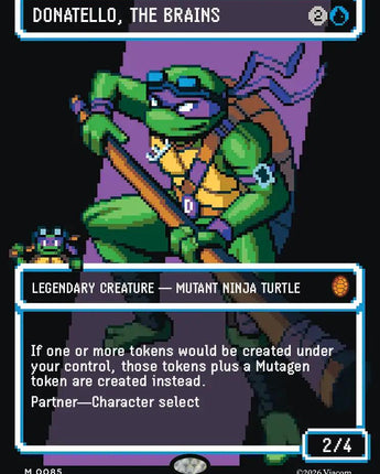 Donatello, the Brains (0085) (Borderless) (Surge Foil)