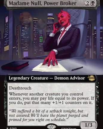 Madame Null, Power Broker (Extended Art)