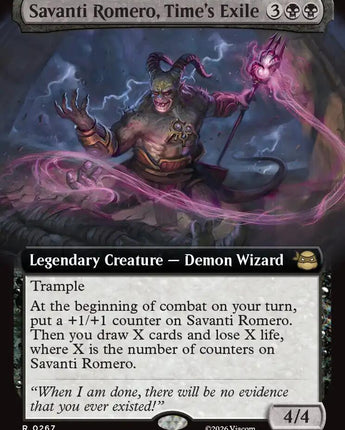 Savanti Romero, Time's Exile (Extended Art)