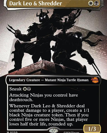 Dark Leo & Shredder (Borderless)