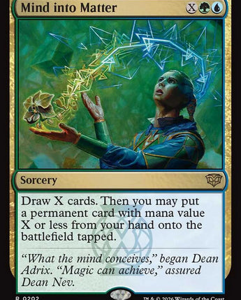 Mind into Matter