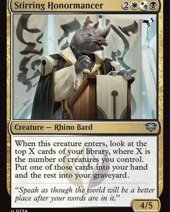 Stirring Honormancer