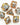 Foam Brain Inclusion Dice RPG Dice Set (7) - Bubble Bath Duck