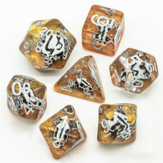 Foam Brain Inclusion Dice RPG Dice Set (7)