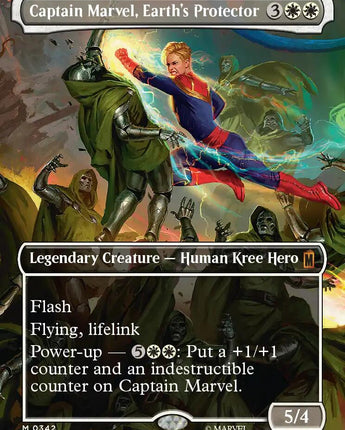 Captain Marvel, Earth's Protector (Borderless) (0342)