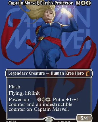 Captain Marvel, Earth's Protector (Borderless) (0354)