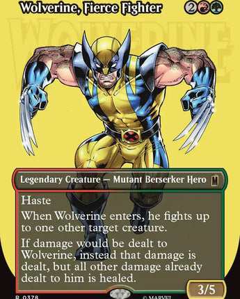 Wolverine, Fierce Fighter (Borderless)