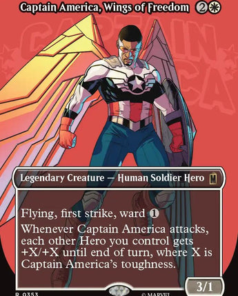 Captain America, Wings of Freedom (Borderless)