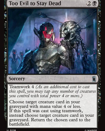 Too Evil to Stay Dead