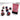 Chessex Dice: Gemini 7-Die RPG Set - Blue-Red/Gold 