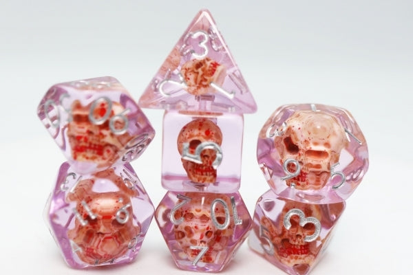 Load image into Gallery viewer, Foam Brain Inclusion Dice RPG Dice Set (7)
