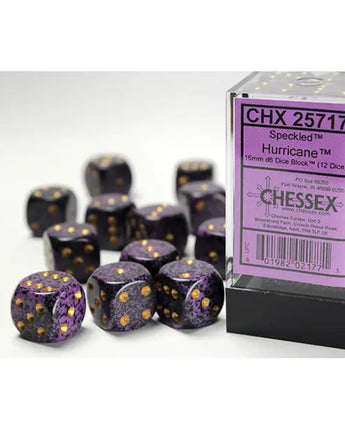 Chessex Dice: Speckled 16mm D6 (12) - Hurricane 