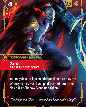 Zed, From the Shadows (Overnumbered)