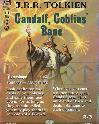 Gandalf, Goblins' Bane (Borderless) (Surge Foil)