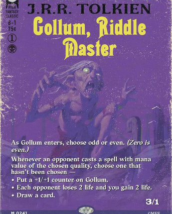 Gollum, Riddle Master (Borderless)