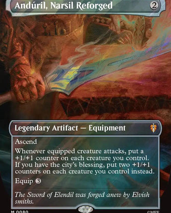 Anduril, Narsil Reforged (Borderless) (Surge Foil)
