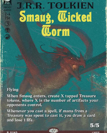 Smaug, Wicked Worm (Borderless)