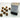 Chessex Dice: Special 12mm D6 (36) - Glitter: Gold/Silver