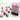 Chessex Dice: Gemini 12mm D6 (36) - Black-Pink/Gold 