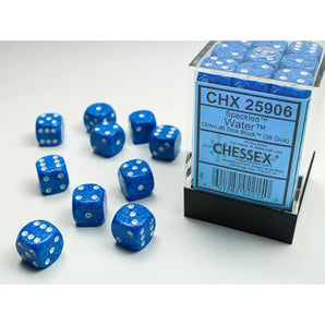 Chessex Dice: Speckled 12mm D6 (36) - Water 