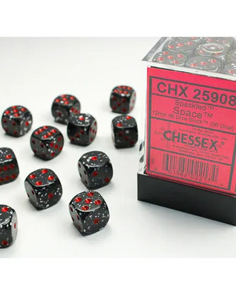 Chessex Dice: Speckled 12mm D6 (36) - Space 