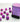 Chessex Dice: Special 12mm D6 (36) - Festive: Violet/White 