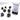 Chessex Dice: 7-Die RPG Set - Speckled: Ninja 
