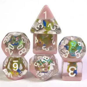 Foam Brain Inclusion Dice RPG Dice Set (7) - Sleepy Ghost