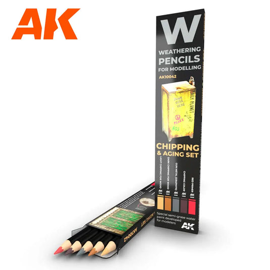 Weathering Pencils: Chipping & Aging Set (5 Colors) 