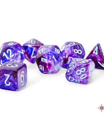 Chessex Mega-Hedrals 7-Die Set - Nocturnal/Teal 
