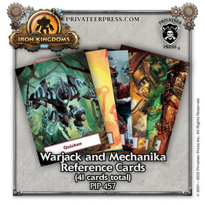 Iron Kingdoms RPG - Warjack and Mechanika Reference Card Deck (5e) 