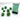 Chessex Dice: Gemini 7-Die RPG Set - Vortex: Green/Gold 
