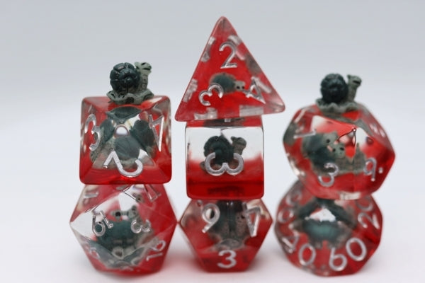 Load image into Gallery viewer, Foam Brain Inclusion Dice RPG Dice Set (7)
