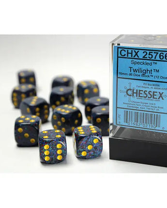 Chessex Dice: Speckled 16mm D6 (12) - Twilight 
