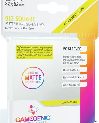MATTE Sleeves: Big Square (82 x 82 mm) 